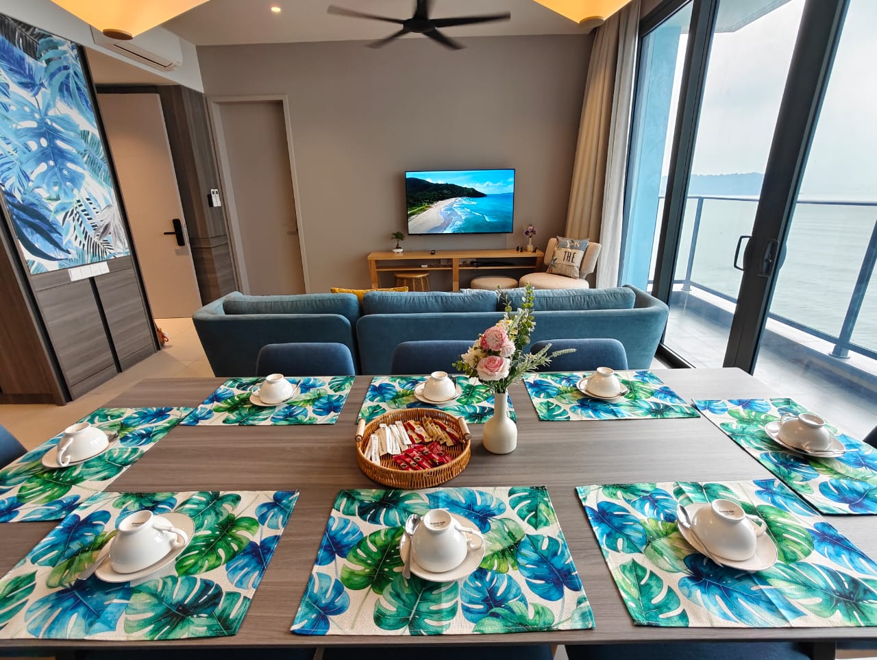 Dining and living room